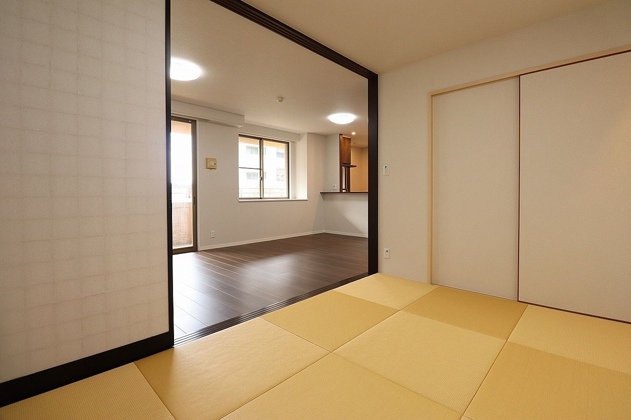 琉球調畳の和モダンな雰囲気がオシャレです。